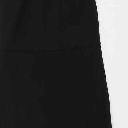 PRETTYLITTLETHING Womens Black Polyester A-Line Size 4 Off the Shoulder Pullover