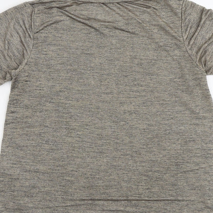 Womens UK Size S Oasis Beige Basic T-Shirt