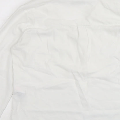Womens UK Size S VILA White Basic Blouse