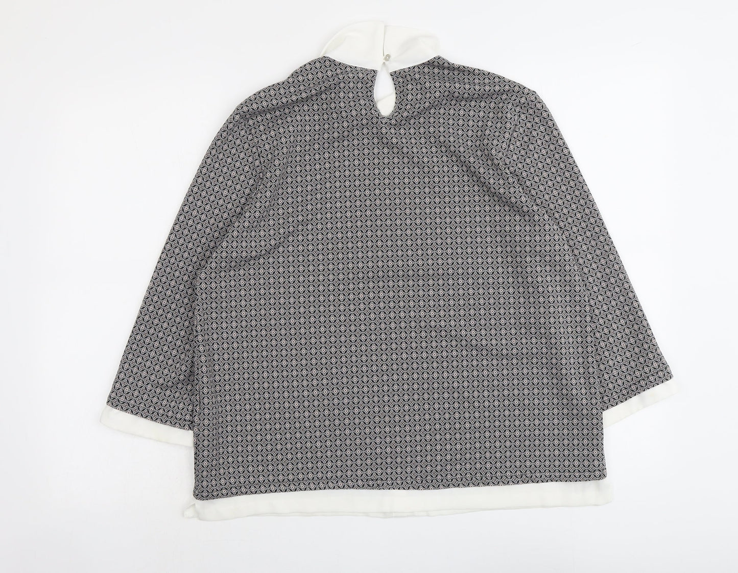 Womens UK Size 14 Wallis Grey Basic Blouse