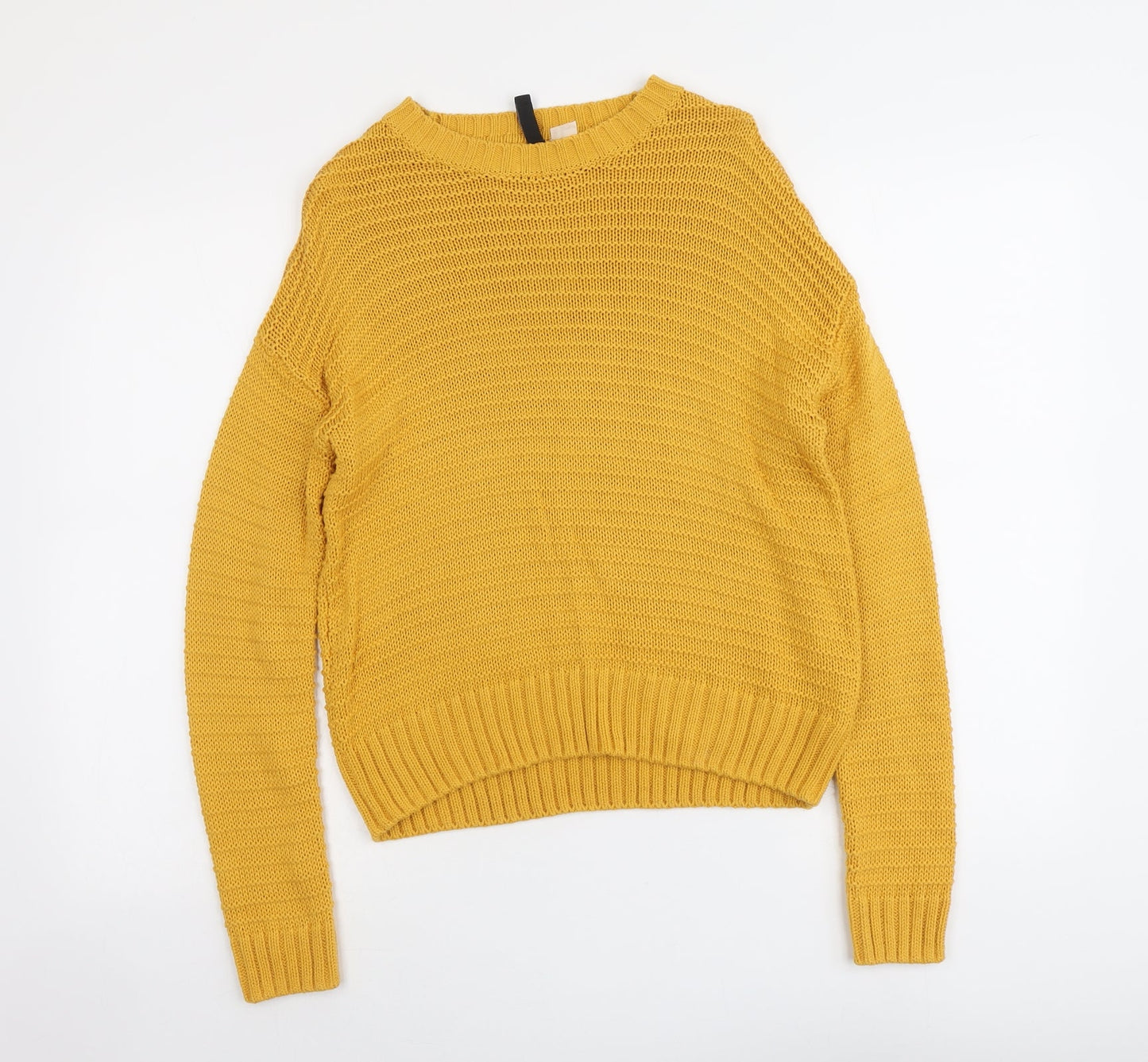 Womens UK Size XS H&M Yellow Pullover Jumper
