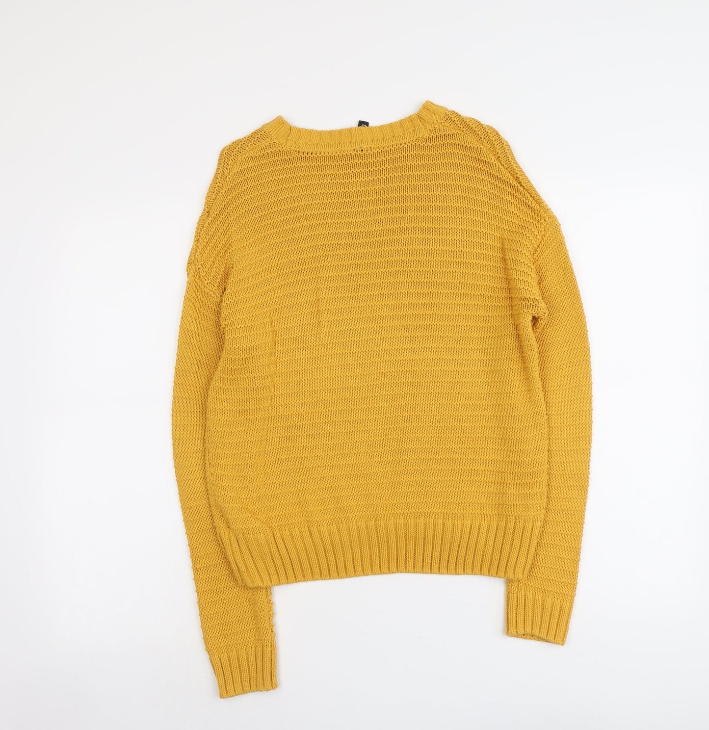 Womens UK Size XS H&M Yellow Pullover Jumper