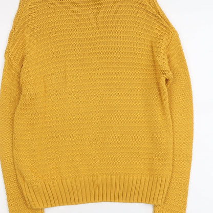 Womens UK Size XS H&M Yellow Pullover Jumper