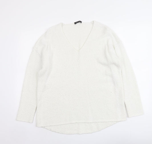 Womens UK Size XS Micha Lounge White Pullover Jumper
