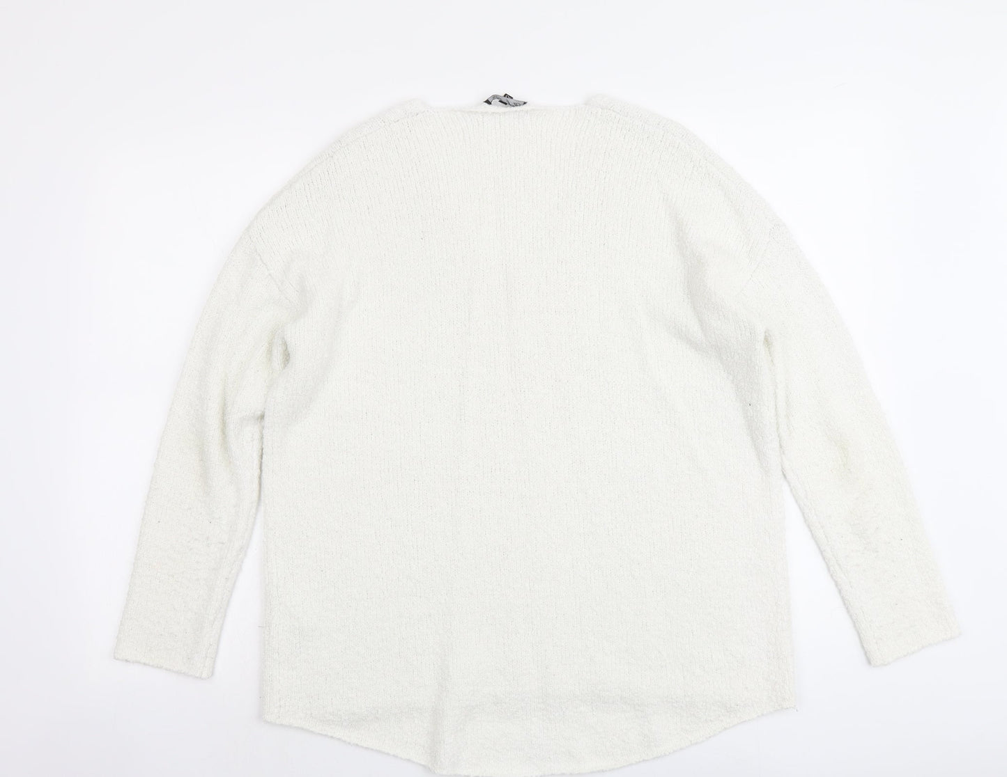 Womens UK Size XS Micha Lounge White Pullover Jumper