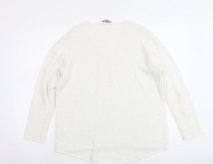 Womens UK Size XS Micha Lounge White Pullover Jumper