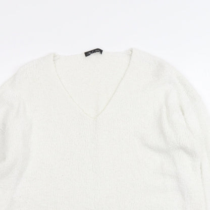 Womens UK Size XS Micha Lounge White Pullover Jumper