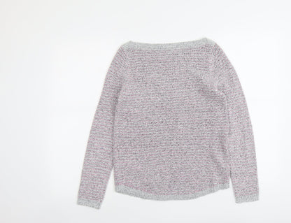 Womens UK Size 10 M&Co Grey Pullover Jumper