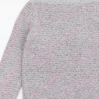 Womens UK Size 10 M&Co Grey Pullover Jumper