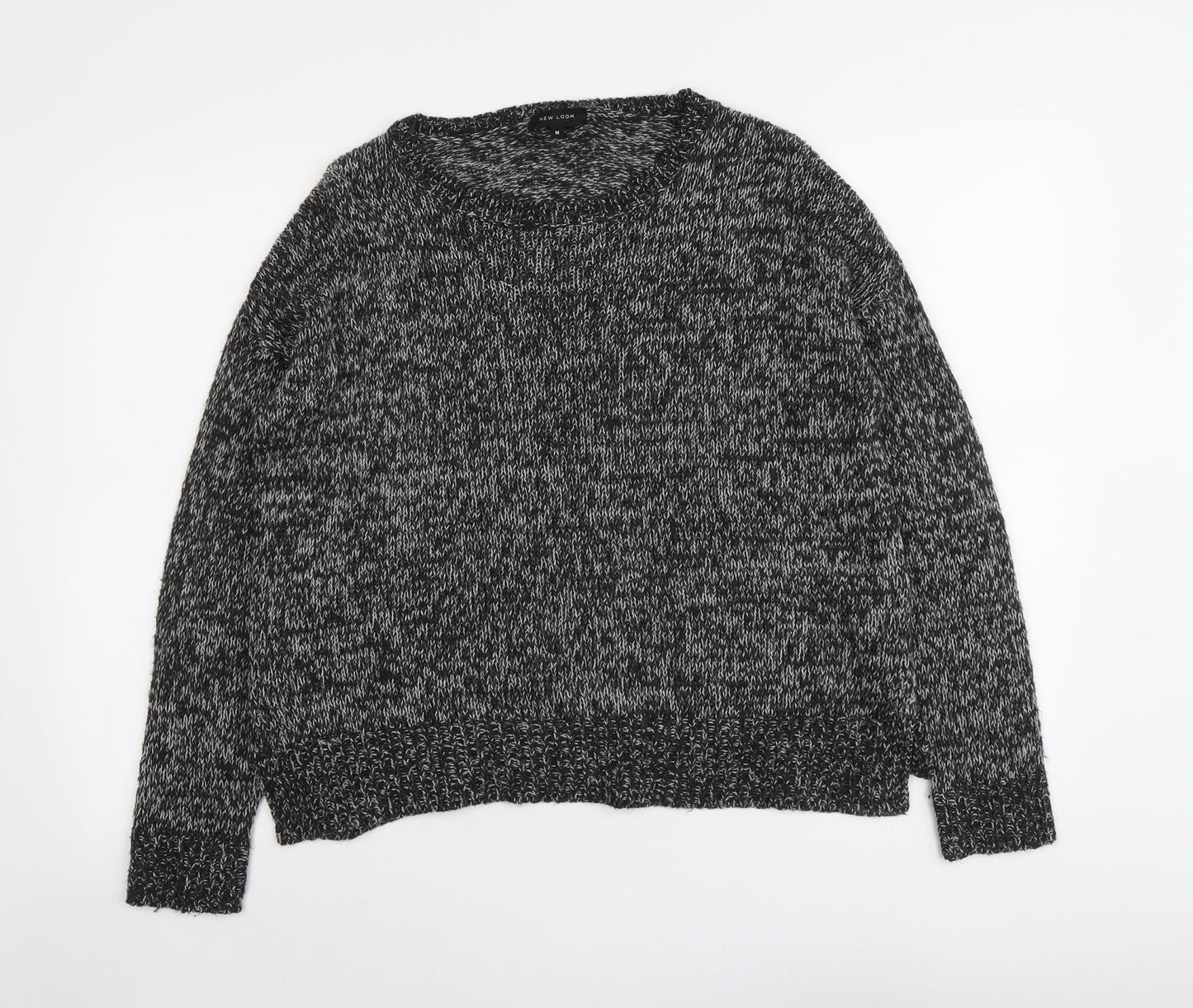 Womens UK Size M New Look Grey Pullover Jumper