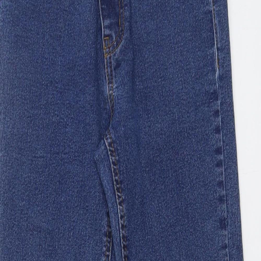 New Look Womens Blue Cotton Skinny Jeans Size 6 L26 in Regular Button