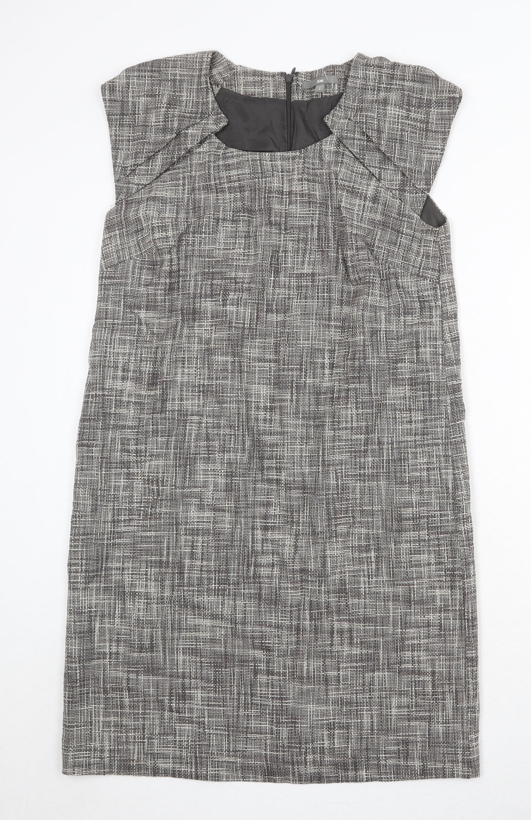 Gap Womens Brown 100% Cotton A-Line Size S Round Neck Zip