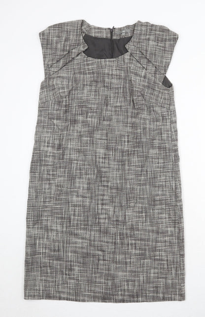 Gap Womens Brown 100% Cotton A-Line Size S Round Neck Zip