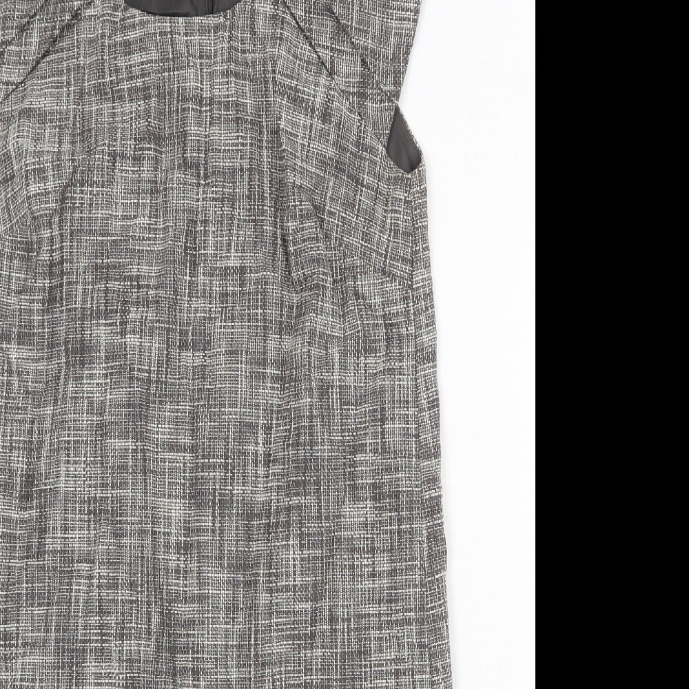 Gap Womens Brown 100% Cotton A-Line Size S Round Neck Zip