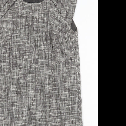 Gap Womens Brown 100% Cotton A-Line Size S Round Neck Zip