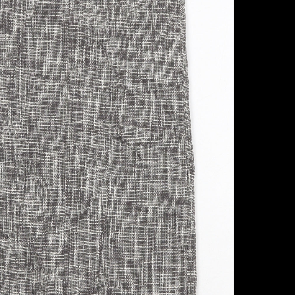 Gap Womens Brown 100% Cotton A-Line Size S Round Neck Zip