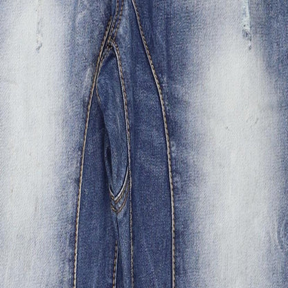 Justing Mens Blue Cotton Straight Jeans Size 29 in Regular Zip