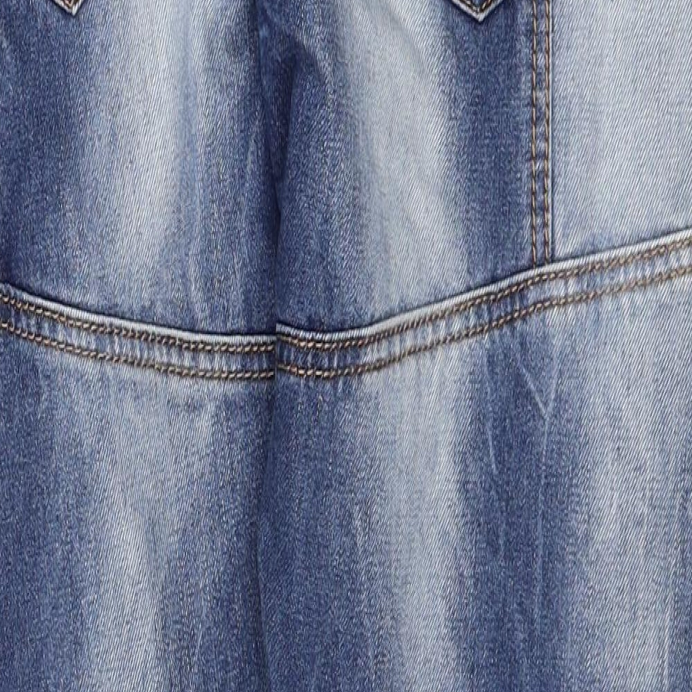 Justing Mens Blue Cotton Straight Jeans Size 29 in Regular Zip