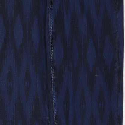 Dorothy Perkins Womens Blue Geometric Cotton Jegging Jeans Size 6 Regular
