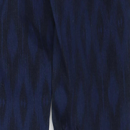 Dorothy Perkins Womens Blue Geometric Cotton Jegging Jeans Size 6 Regular