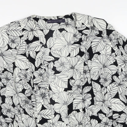 Womens UK Size 14 Marks and Spencer White Kimono Blouse
