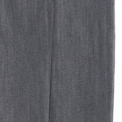 PRETTYLITTLETHING Womens Grey Cotton Skinny Jeans Size 10 Regular Zip