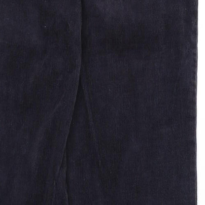 St Michael Mens Blue Cotton Trousers Size 29 in L31 in Regular Zip