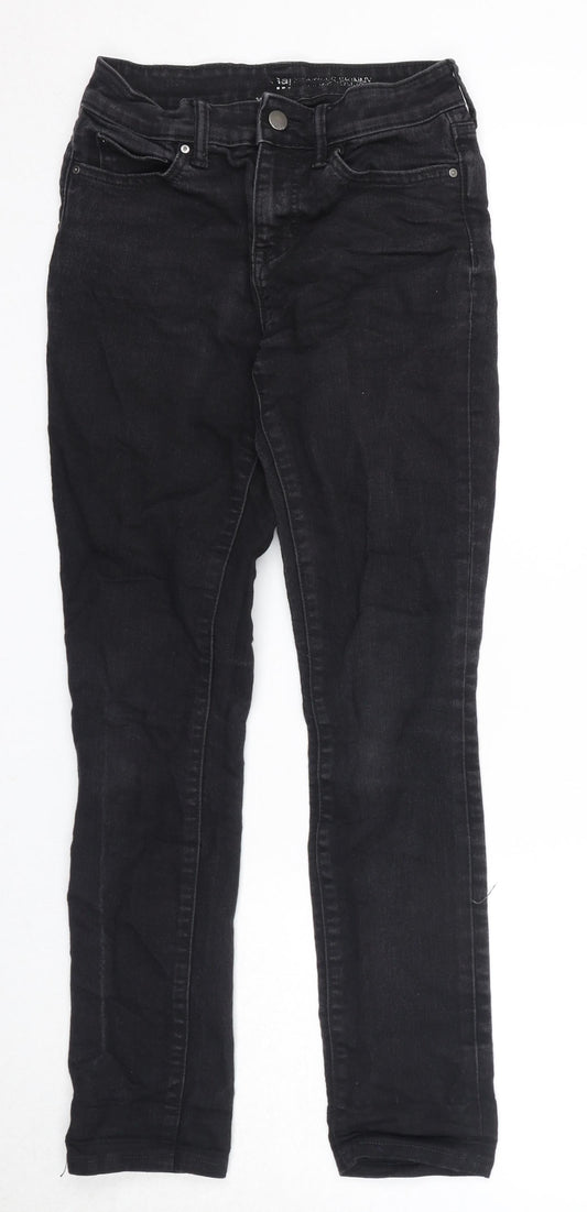Gap Womens Black Cotton Skinny Jeans Size 4 Regular Zip