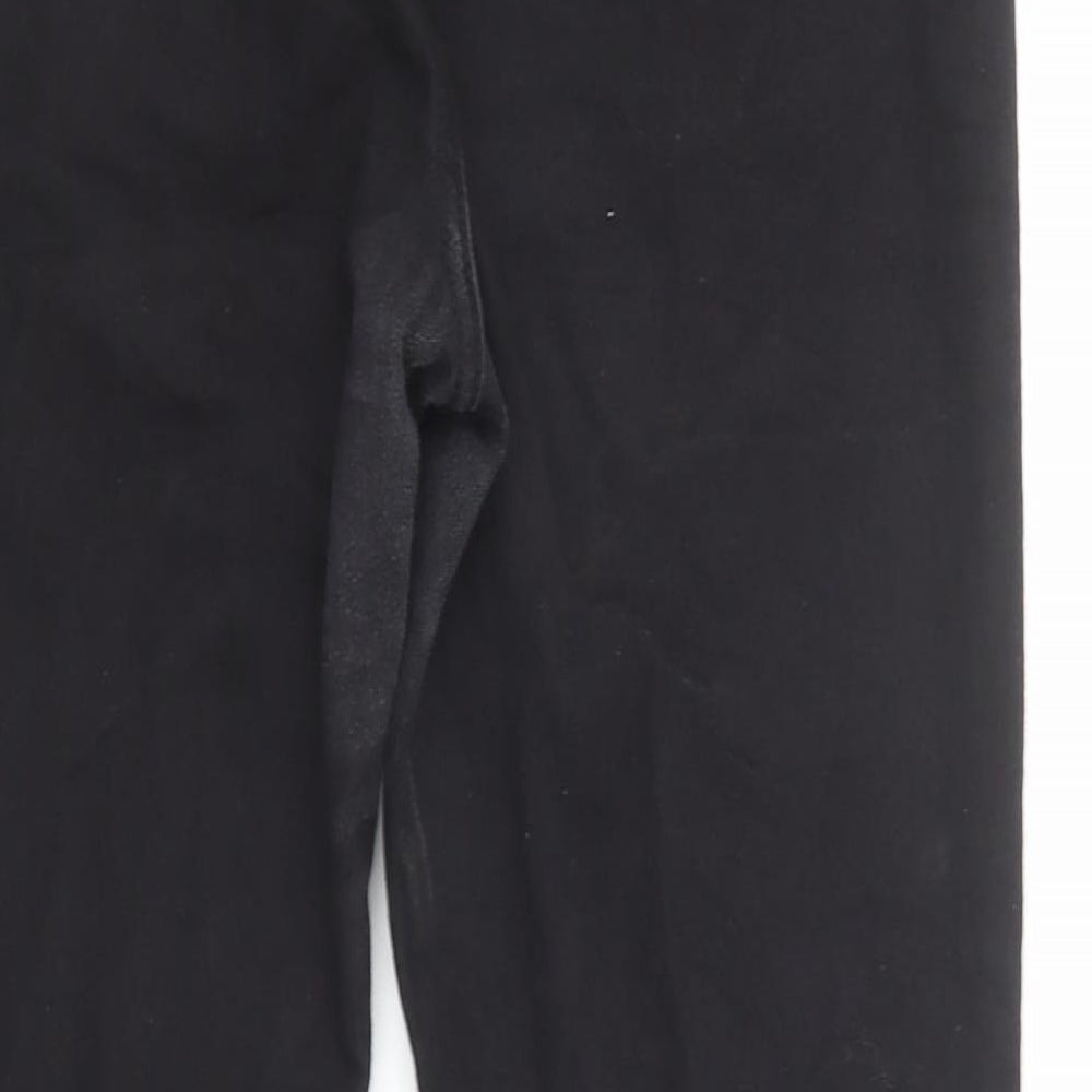 Boohoo Womens Black Cotton Skinny Jeans Size 10 Regular Zip