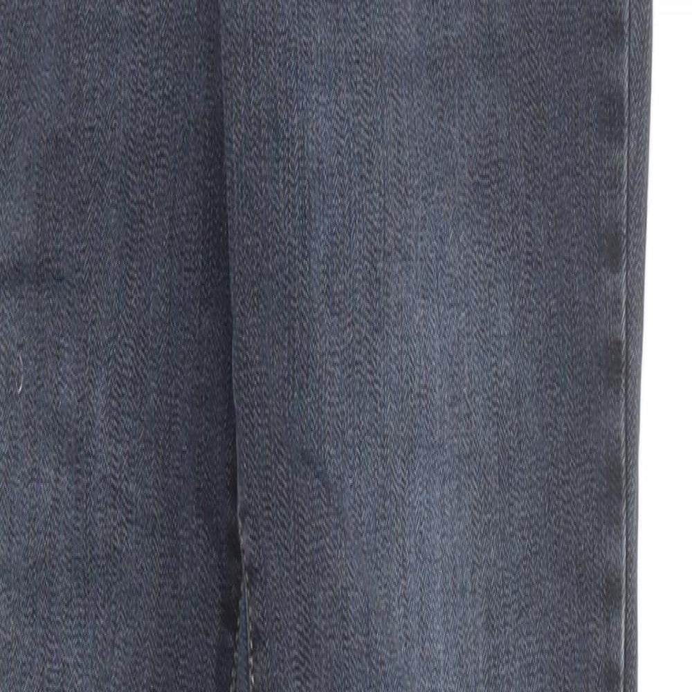 NEXT Womens Blue Cotton Skinny Jeans Size 8 Regular Zip