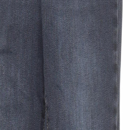 NEXT Womens Blue Cotton Skinny Jeans Size 8 Regular Zip