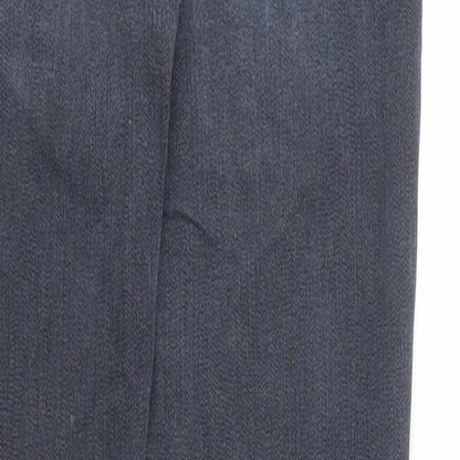 NEXT Womens Blue Cotton Skinny Jeans Size 8 Regular Zip