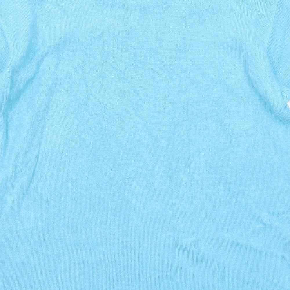 Womens UK Size M Fay Louise Blue Pullover Jumper