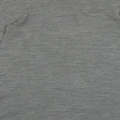 H&M Womens Grey Round Neck Acrylic Pullover Jumper Size XS