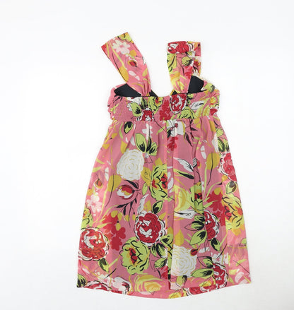 Johnny Martin Womens Multicoloured Floral Polyester Slip Dress Size S Sweetheart Pullover