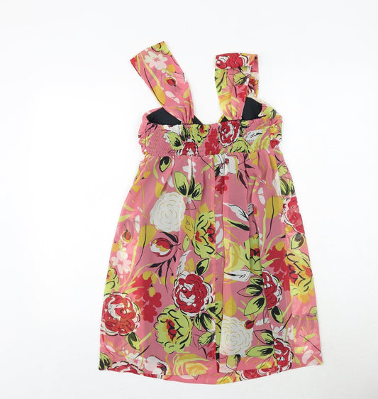 Johnny Martin Womens Multicoloured Floral Polyester Slip Dress Size S Sweetheart Pullover