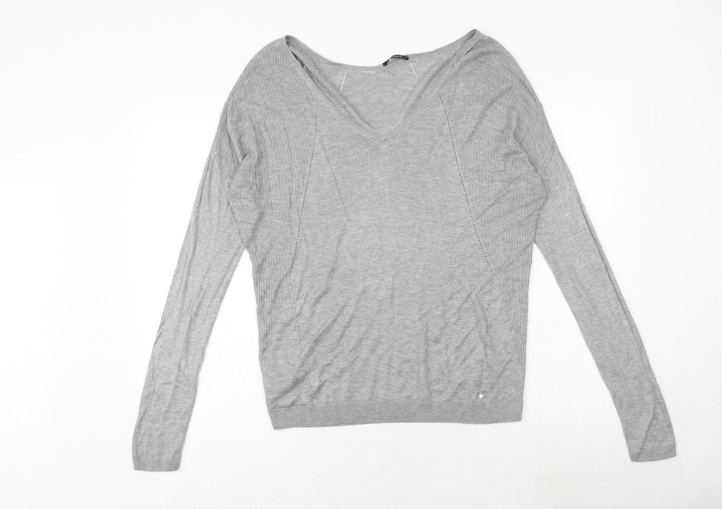 Womens UK Size L Promod Grey Pullover Jumper
