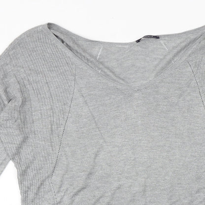 Womens UK Size L Promod Grey Pullover Jumper
