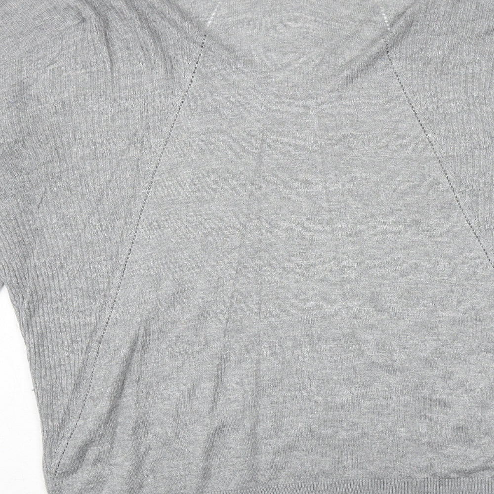Womens UK Size L Promod Grey Pullover Jumper