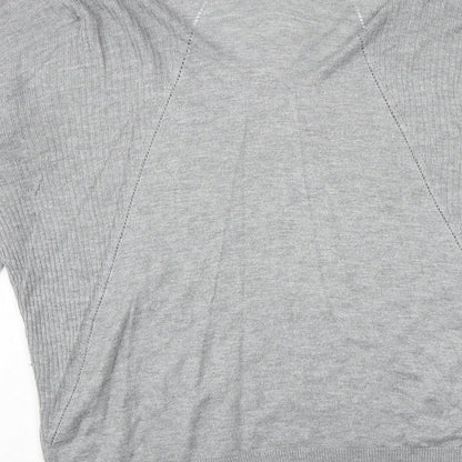 Womens UK Size L Promod Grey Pullover Jumper