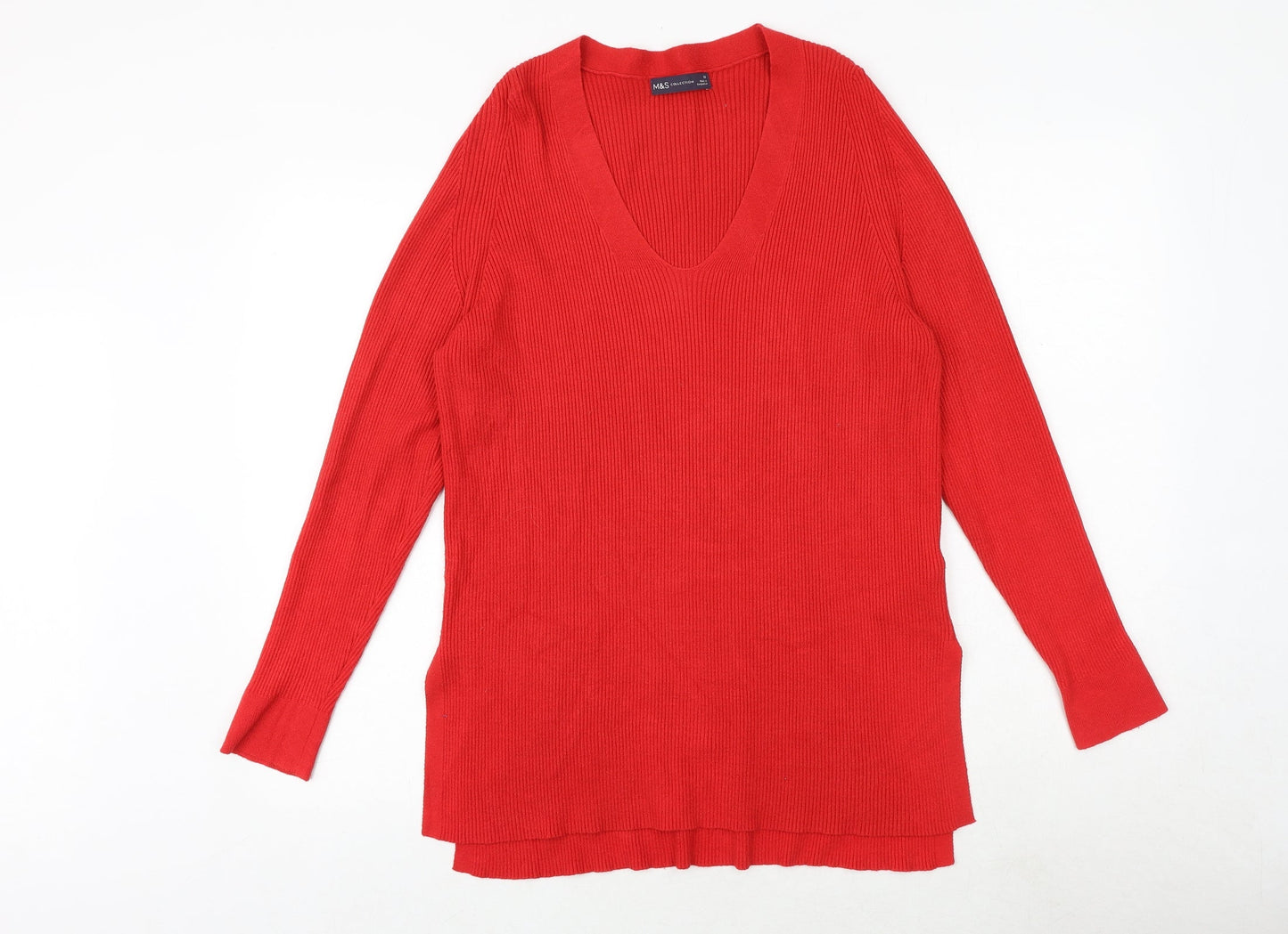 Womens UK Size 12 Marks and Spencer Red Pullover Jumper
