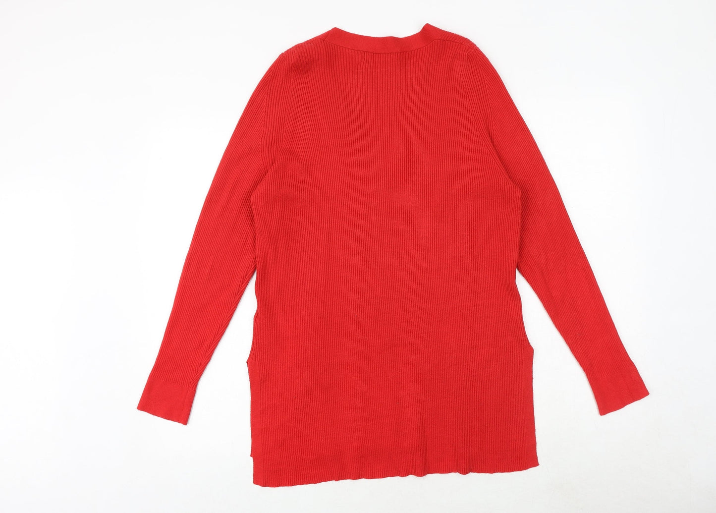 Womens UK Size 12 Marks and Spencer Red Pullover Jumper