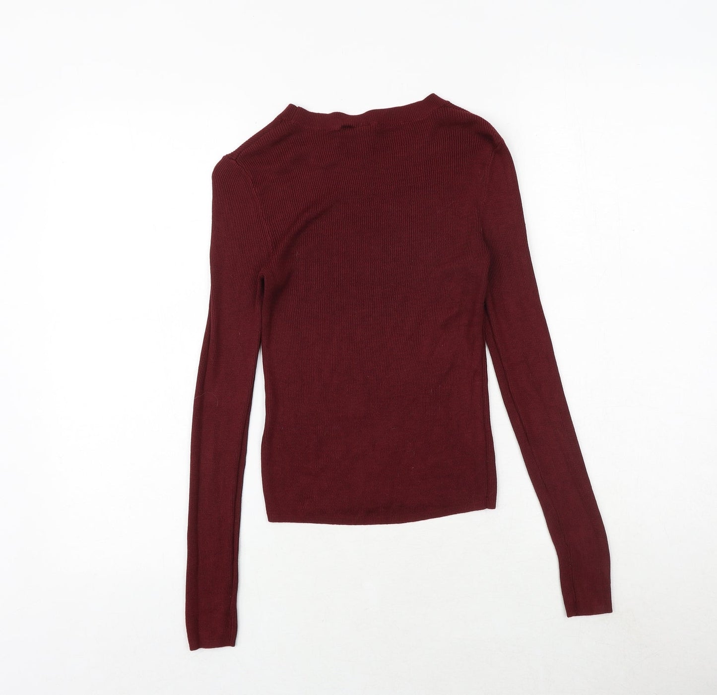 Womens UK Size S H&M Red Pullover Jumper