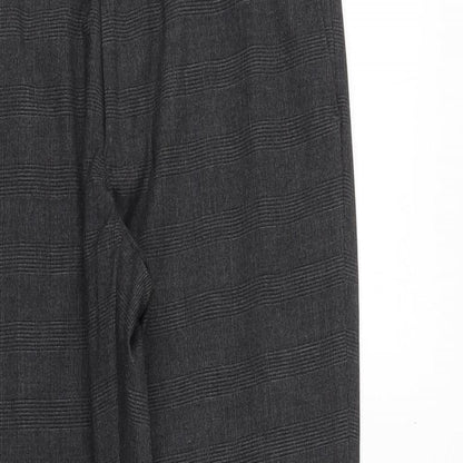 Marks and Spencer Mens Grey Polyester Dress Pants Trousers Size 30 in L31 in Regular Zip