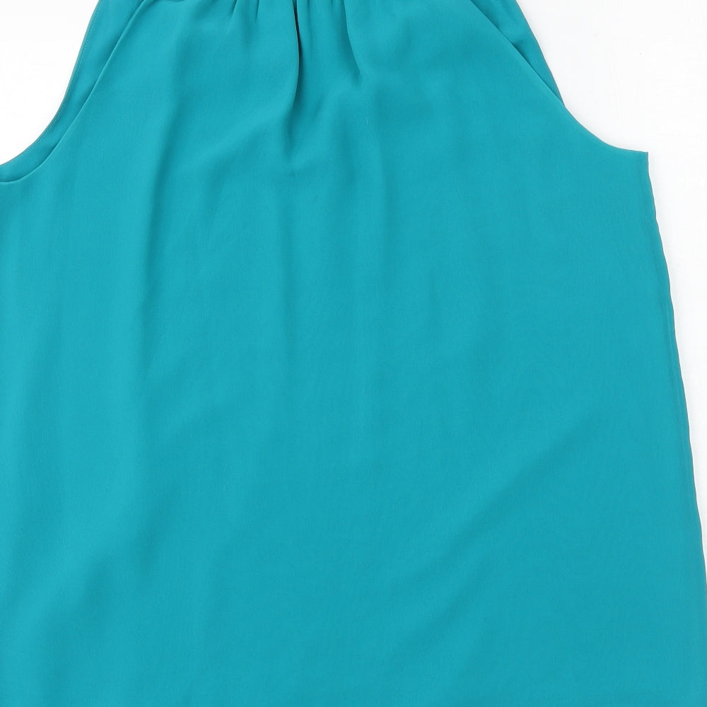 Womens UK Size M Episode Green Basic Tank