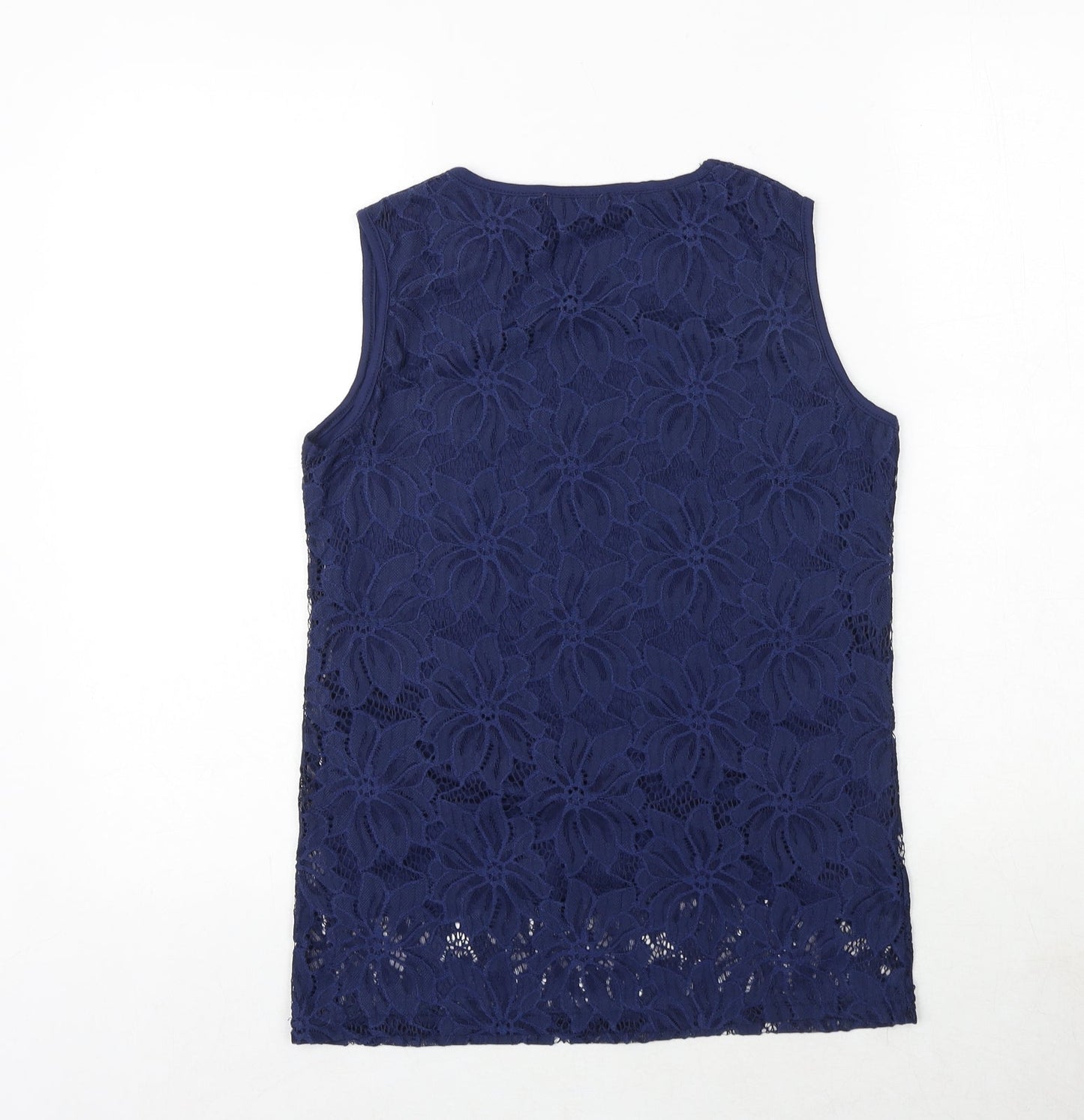 Womens UK Size S PARAMOUR Blue Basic Tank
