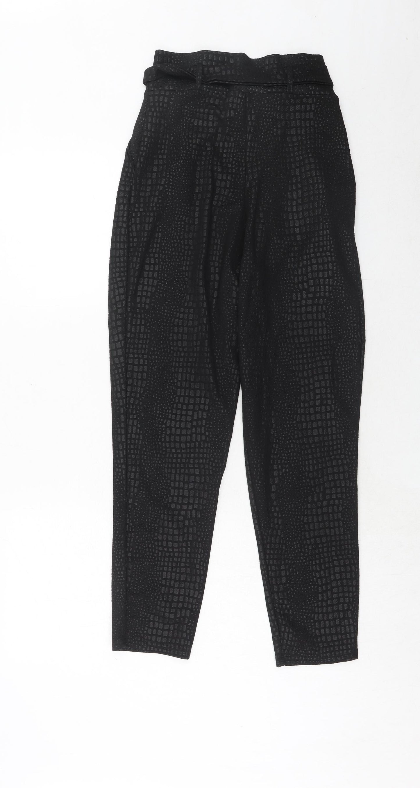 Womens UK Size 8 PRETTYLITTLETHING Regular Fit  Black Trousers