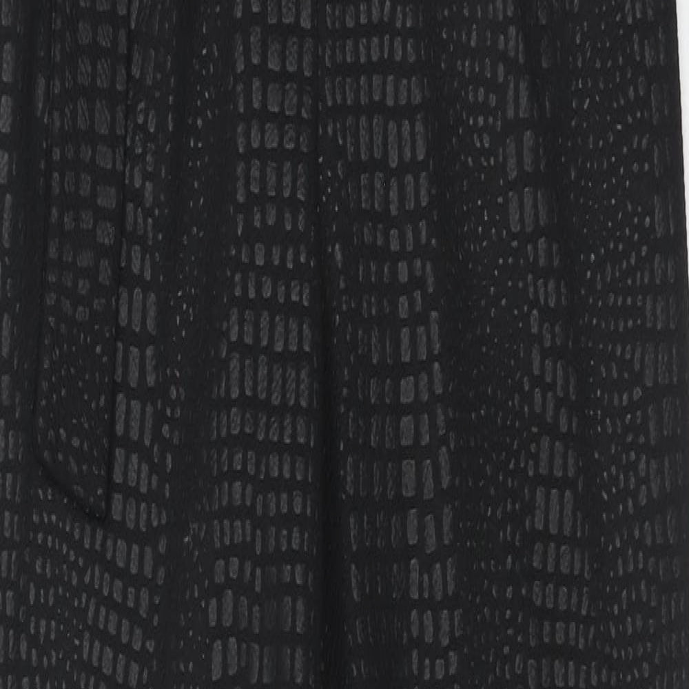 Womens UK Size 8 PRETTYLITTLETHING Regular Fit  Black Trousers