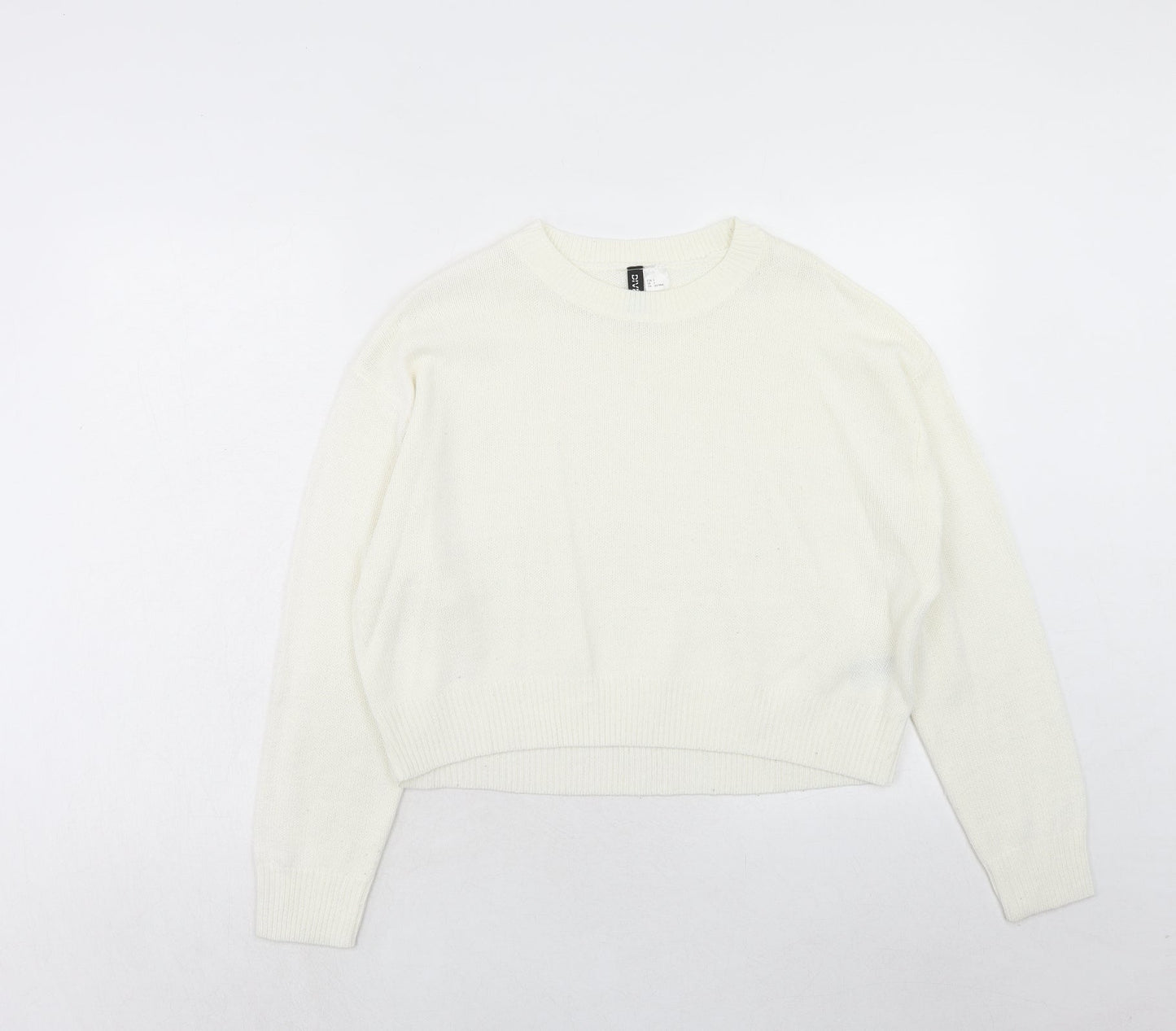 Womens UK Size S H&M Ivory Pullover Jumper