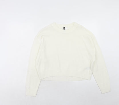 Womens UK Size S H&M Ivory Pullover Jumper